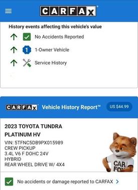 2023 Toyota Tundra Hybrid Platinum