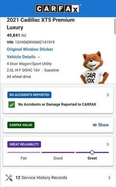 Satin Steel Metallic 2021 Cadillac XT5 Premium Luxury