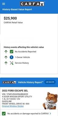 2022 Ford Escape SEL