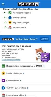 2023 Genesis G80 3.5T