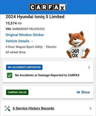 Blue 2024 Hyundai IONIQ 5 Limited