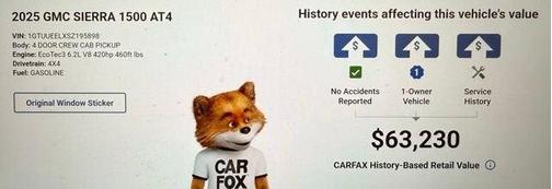 2025 GMC Sierra 1500 AT4