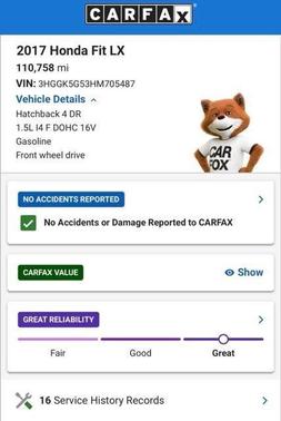 Lunar Silver Metallic 2017 Honda Fit LX