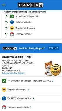 2023 GMC Acadia Denali