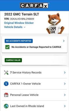 Marine Metallic 2022 GMC Terrain SLT