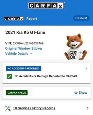 Wolf Gray 2021 Kia K5 GT-Line