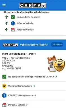 2024 Lexus IS 350 F Sport