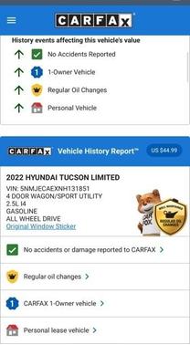 2022 Hyundai TUCSON Limited