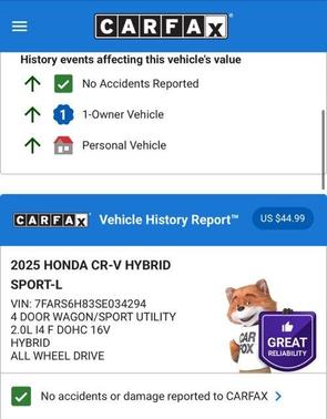 2025 Honda CR-V Hybrid Sport-L