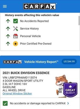 2021 Buick Envision Essence