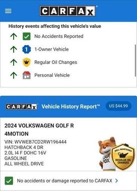 2024 Volkswagen Golf R 2.0T