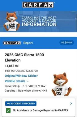 Metallic 2026 GMC Sierra 1500 Elevation