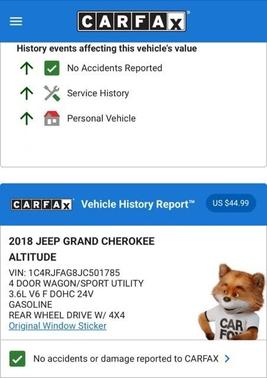 2018 Jeep Grand Cherokee Altitude