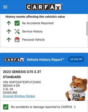 2023 Genesis G70 3.3T