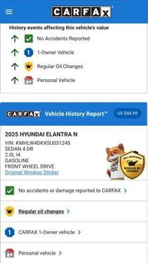 2025 Hyundai ELANTRA N Base