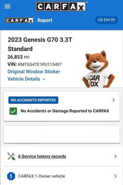 2023 Genesis G70 3.3T