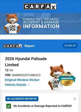 Sapphire 2026 Hyundai PALISADE Limited