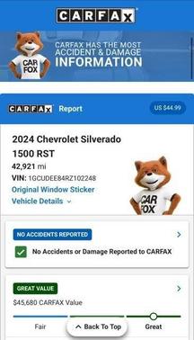 Black 2024 Chevrolet Silverado 1500 RST