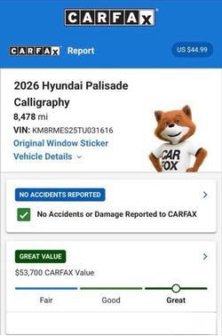 Pearl 2026 Hyundai PALISADE Calligraphy