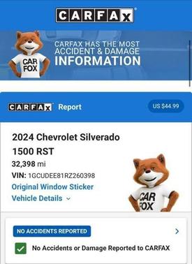 Slate Gray Metallic 2024 Chevrolet Silverado 1500 RST