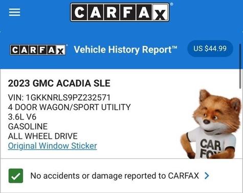 2023 GMC Acadia SLE