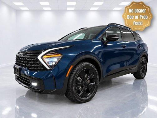 Blue 2025 Kia Sportage Plug-In Hybrid X-Line Prestige