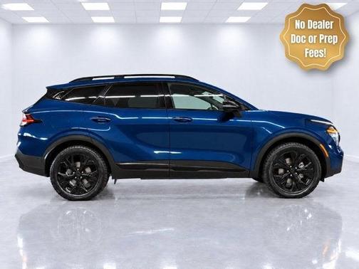 Blue 2025 Kia Sportage Plug-In Hybrid X-Line Prestige