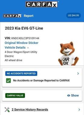 Aurora Black Pearl 2023 Kia EV6 GT-Line