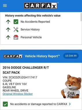 2016 Dodge Challenger R/T Scat Pack