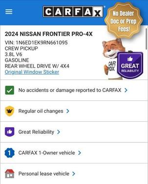 Cardinal Red Metallic 2024 Nissan Frontier PRO-4X