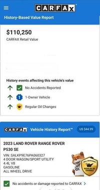 2023 Land Rover Range Rover P530 SE