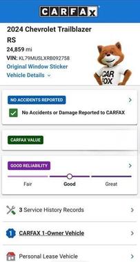Green 2024 Chevrolet Trailblazer RS