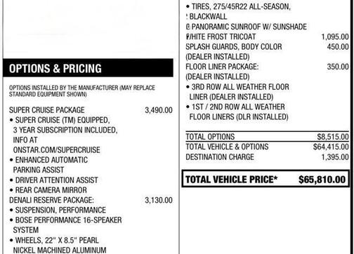 2025 GMC Acadia Denali