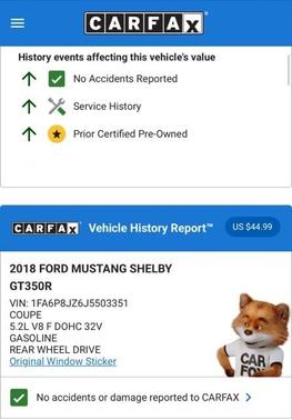 2018 Ford Shelby GT350 Base