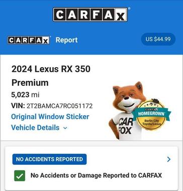 Copper 2024 Lexus RX 350 Premium
