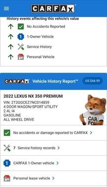 2022 Lexus NX 350 Premium