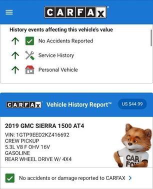 2019 GMC Sierra 1500 AT4