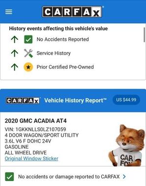 2020 GMC Acadia AT4