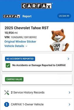 Gray 2025 Chevrolet Tahoe RST