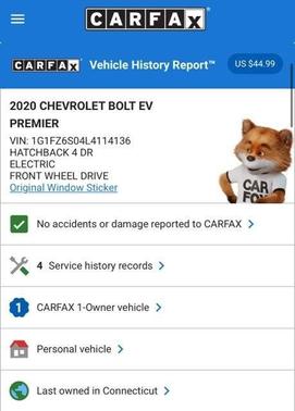 2020 Chevrolet Bolt EV Premier