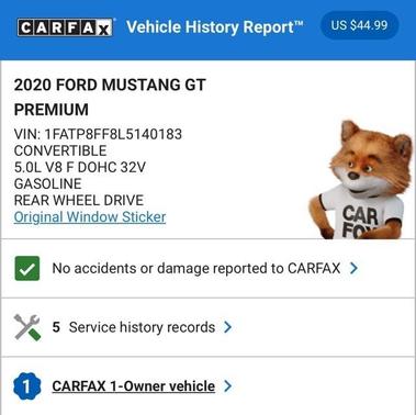 2020 Ford Mustang GT Premium