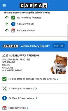 2023 Subaru WRX Premium