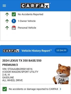 2024 Lexus TX 350 Luxury