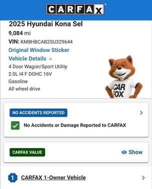 Atlas 2025 Hyundai KONA SEL
