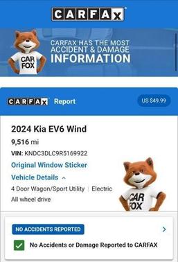 Runway Red 2024 Kia EV6 Wind