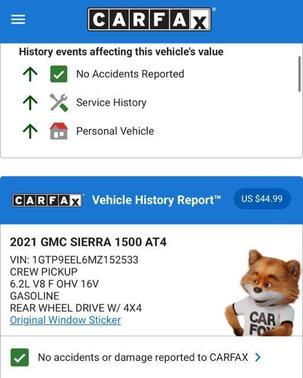 2021 GMC Sierra 1500 AT4