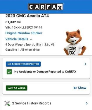 Ebony Twilight Metallic 2023 GMC Acadia AT4