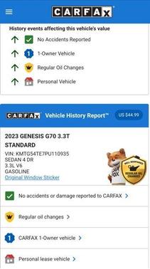 2023 Genesis G70 3.3T