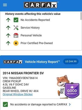 2014 Nissan Frontier SV