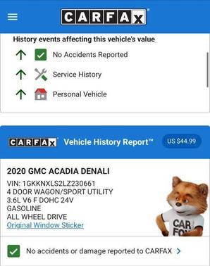 2020 GMC Acadia Denali